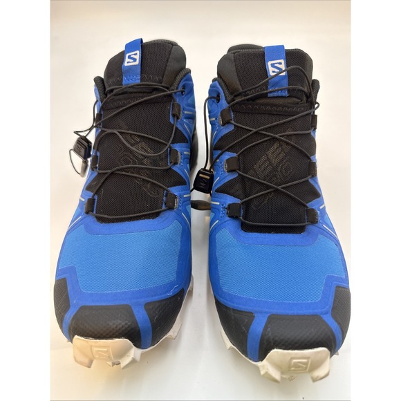 Salomon Speedcross 5 Shoes  Blue Trail Running Quicklace Contagrip MENS 9.5 - Picture 1 of 10